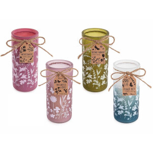 Set 4 lumanari parfumate in borcan Ø 6 cm x 14 H