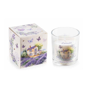 Lumanare parfumata aroma Lavanda Ø 8 cm x 9 H