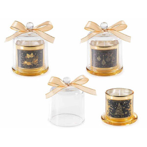 Set 3 lumanari Craciun parfumate Ø 8,5 cm x 11 H