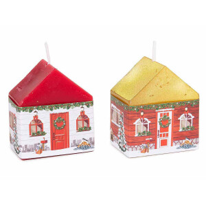 Set 2 lumanari Craciun cm 5,5 x 4 x 6,5 H