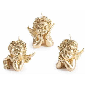 Set 3 lumanari Ingerasi ceara aurie cm 9,5 x 7 x 9,5 H
