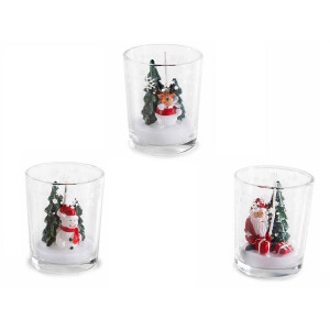 Set 3 candele Craciun Ø 5,5 x 6,5 H