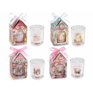Set 4 lumanari parfumate Spring Ø 5,5 cm x 6,5 H