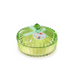 Lumanare parfumata in borcan sticla aroma Nufar, Eucalipt  Ø 13 cm x 9 H