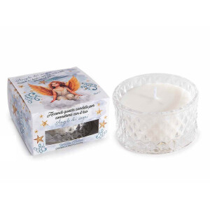 Lumanare parfumata in borcan sticla, cutie cadou aroma Warm Cotton cm 9 x 9 x 5 H