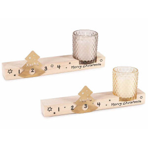 Set 2 lumanari Craciun 22.5x5.5x8 cm