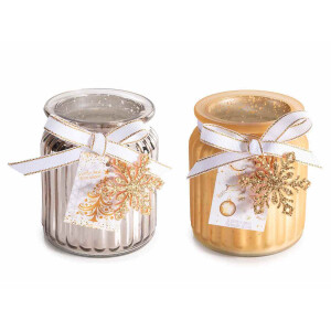 Set 2 lumanari parfumate Craciun Ø 8 cm x 9 H