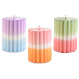 Set 3 lumanari Ø 7,5 cm x 10 H