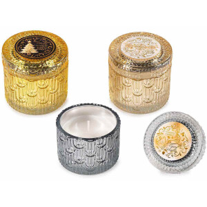 Set 3 lumanari Craciun parfumate 9x8.5 cm