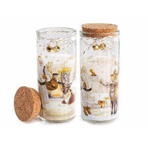 Set 2 lumanari parfumate Craciun Ø 6 cm x 14,5 H