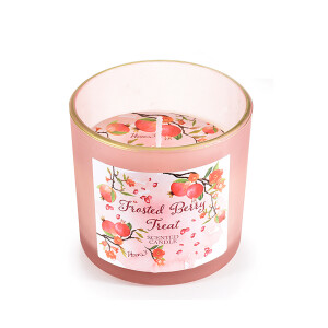 Lumanare parfumata in borcan sticla aroma Berry Ø 7,5 cm x 7,5 H