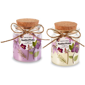 Set 2 lumanari parfumate, in borcan, Ø 7,5 cm x 10 H