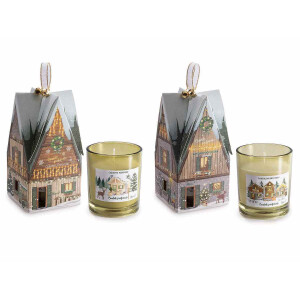 Set 2 lumanari Craciun parfumate  Ø 7 cm x 8 H