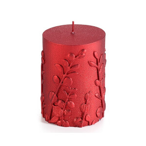 Lumanare ambientala ceara rosie ID Ø 7 cm x 11 H