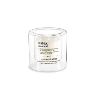 Lumanare parfumata in borcan sticla aroma Iasomie, Ceai Ø 8 cm x 7,5 H