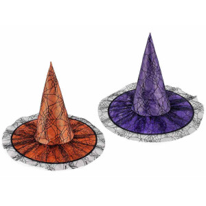 Set 2 palarii Halloween poliester multicolor Ø 43 cm x 38 H