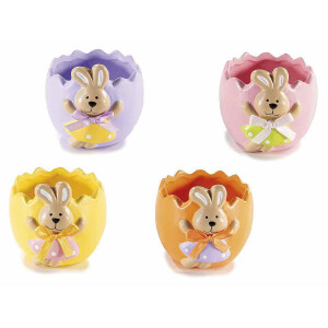Set 4 decoratiuni Paste ceramica multicolora 8x9x7.5 cm