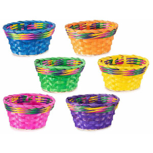 Set 18 cosuri bambus multicolor 17.5x14.5x10 cm
