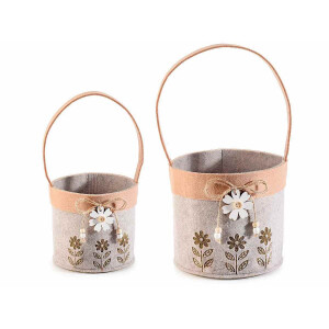 Set 2 cosuri textil 17x36 cm, 13x26 cm