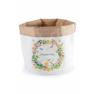Cos textil multicolor Hapiness  Ø 20 cm x 20 H