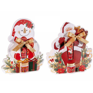 Set cadouri Craciun 2 creme picioare 2 creme maini 19x5x23 cm