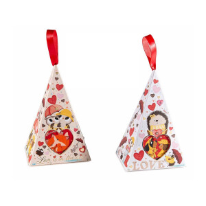 Set cadouri Craciun 2 creme picioare sosete 11x8x17.5 cm