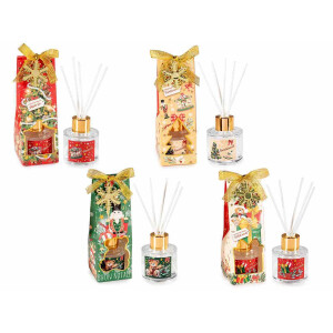 Set 4 parfumuri ambientale Craciun 5x5x15 cm
