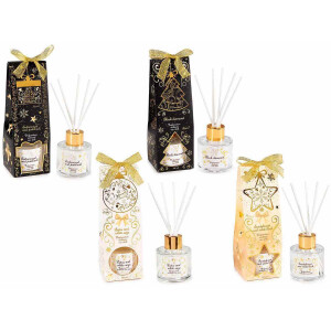 Set 4 parfumuri ambientale aroma Craciun Elegante 5x5x15 cm