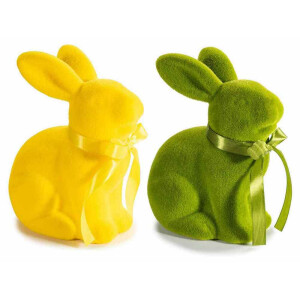 Set 2 figurine Iepurasi Paste catifea cm 18 x 12 x 21,5 H