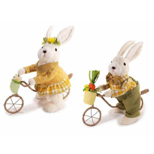 Set 2 figurine Iepurasi Paste 29x16x30H 