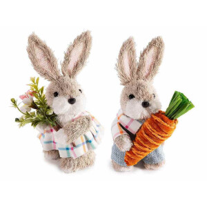 Set 2 figurine Iepurasi Paste 12x9x21H