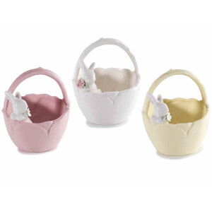 Set 3 cosuri Paste portelan multicolor 9.5x10.5 cm