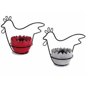 Set 2 decoratiuni Paste Gaina 19x9.5x16 cm