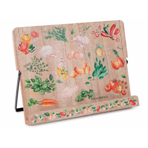 Suport carte lemn multicolor cm 28 x 4,5 x 21,5 H