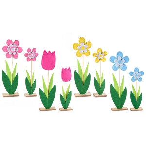 Set 8 flori artificiale 10.5x5x37 cm, 8x5x28.5 cm