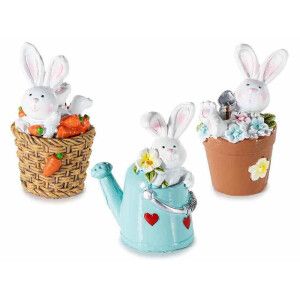 Set 3 decoratiuni Paste polirasina multicolora cm 5,5 x 3,5 x 7 H