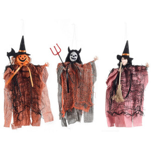 Set 2 figurine Halloween Fantome multicolore cm 15 x 32 H