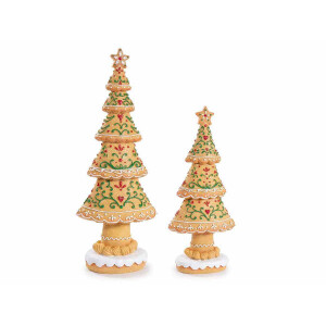 Set 2 Brazi Craciun polirasina multicolora 14x8,5x36,5 H, 11,5 x 6,5 x 27,5 H