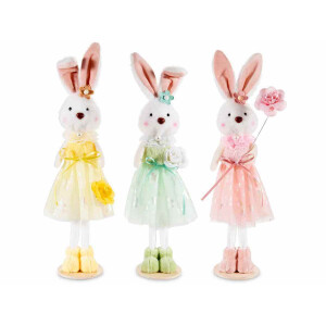 Set 3 figurine Iepurasi Paste 7x34 cm