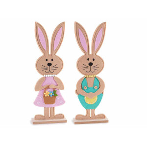 Set 2 figurine Iepurasi Paste 13x5x38 cm