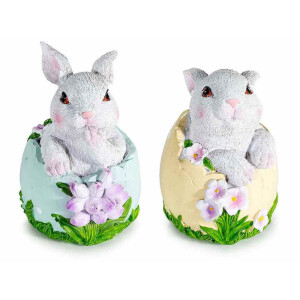 Set 2 decoratiuni Paste polirasina multicolora cm 9 x 10 x 14 H