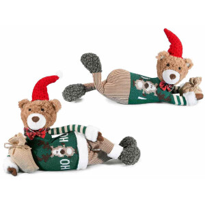 Set 2 figurine Ursuleti textil multicolor 53x17.5x39 cm