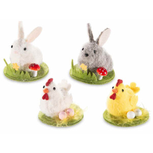 Set 4 decoratiuni Paste 6.5x7 cm