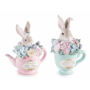 Set 2 decoratiuni Paste polirasina multicolora 10.5x8x16 cm