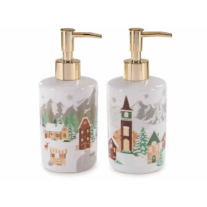 Set 2 dispensere sapun Peisaj Iarna 7.5x18 cm