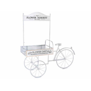 Raft tip expozor Bicicleta alb negru 165x67.5x168 cm