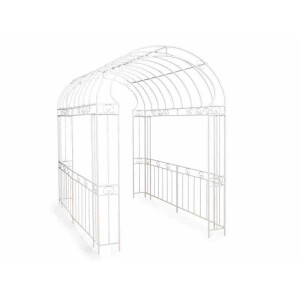 Pavilion, arcada gradina fier alb m 1,8 x 2,8 x 2,55 H