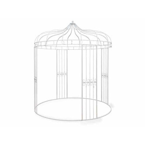 Pavilion  gradina fier alb Ø 2,5 m x 2,9 H