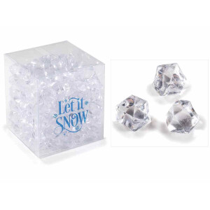 Set 150 diamante gheata decorativa 1.5 cm