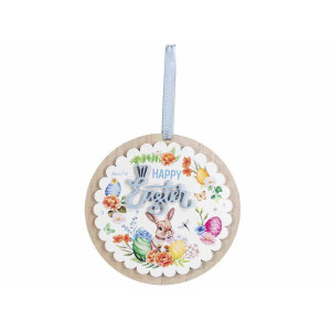 Decoratiune Paste lemn multicolor 25 cm